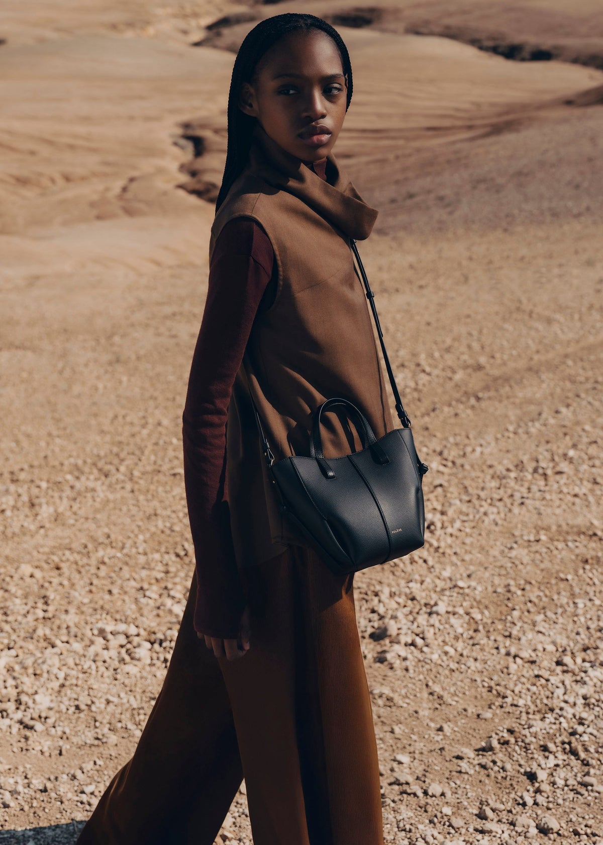 Cyme Tote Nano - Textured Black