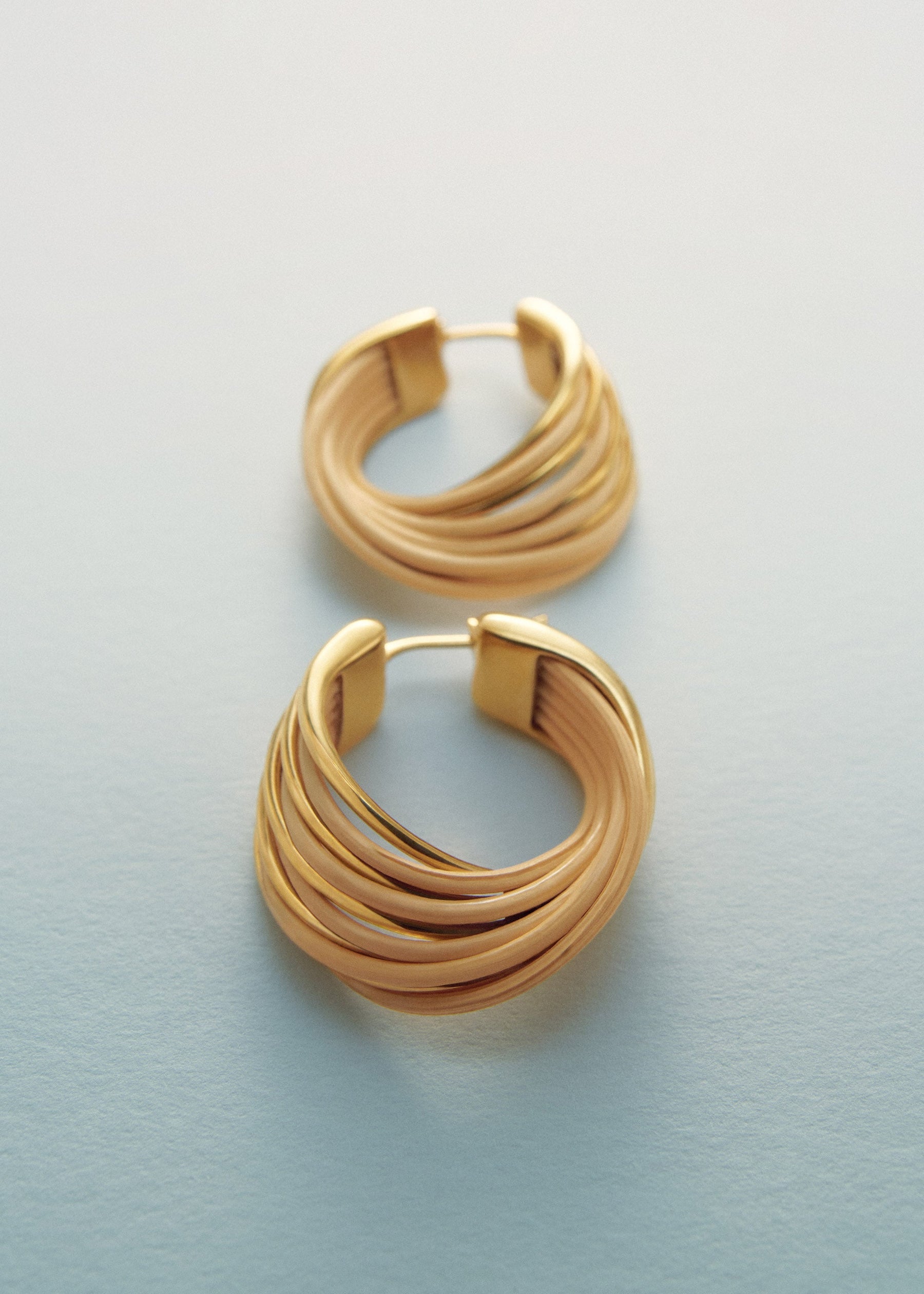 Rozo Hoop Earrings - Rattan