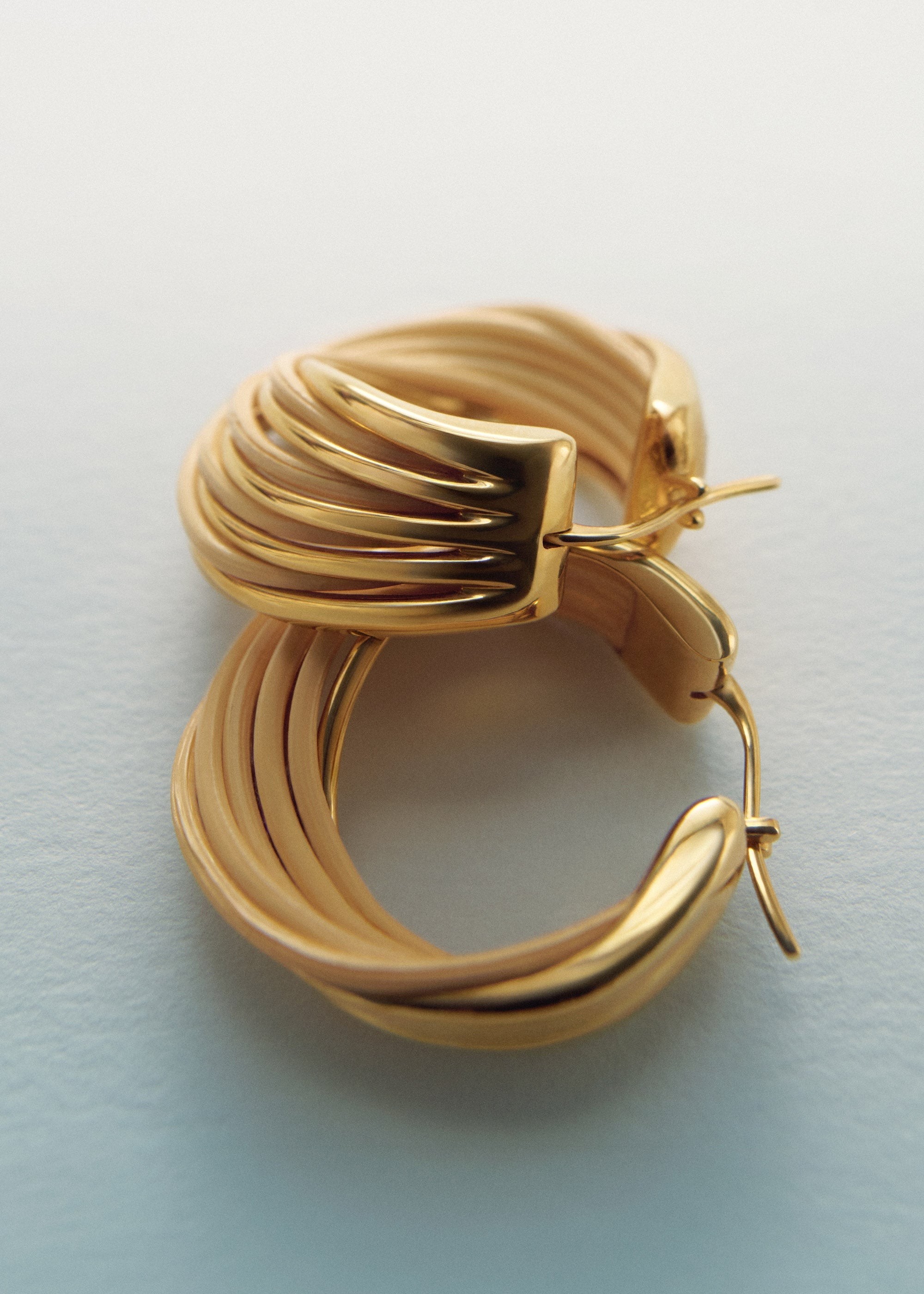 Rozo Hoop Earrings - Rattan