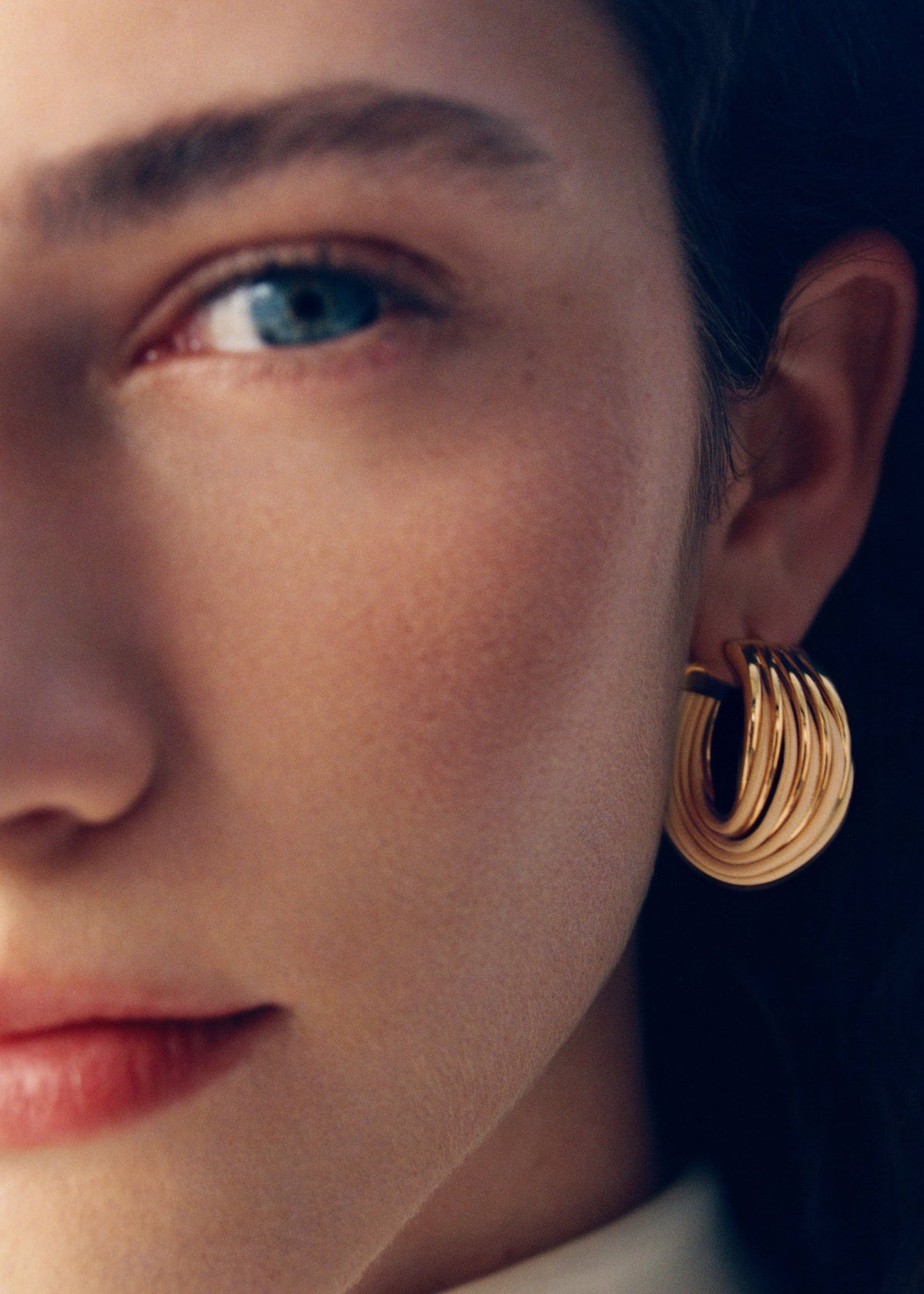 Rozo Hoop Earrings - Rattan