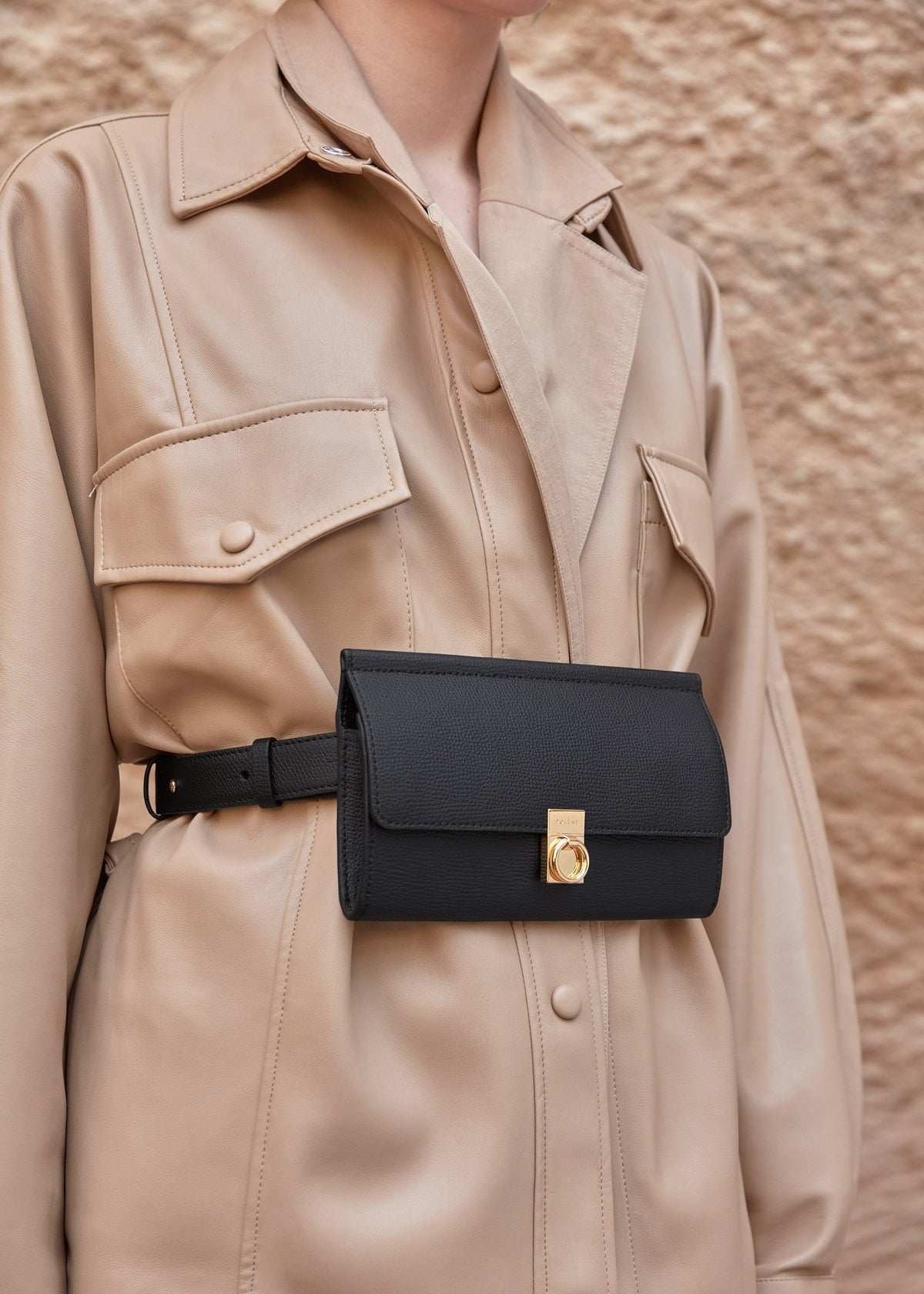 Numéro Sept Belt - Textured Black