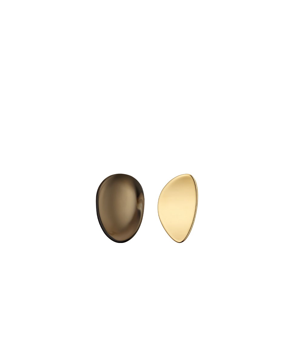 Naé Stud Earrings - Smoked glass