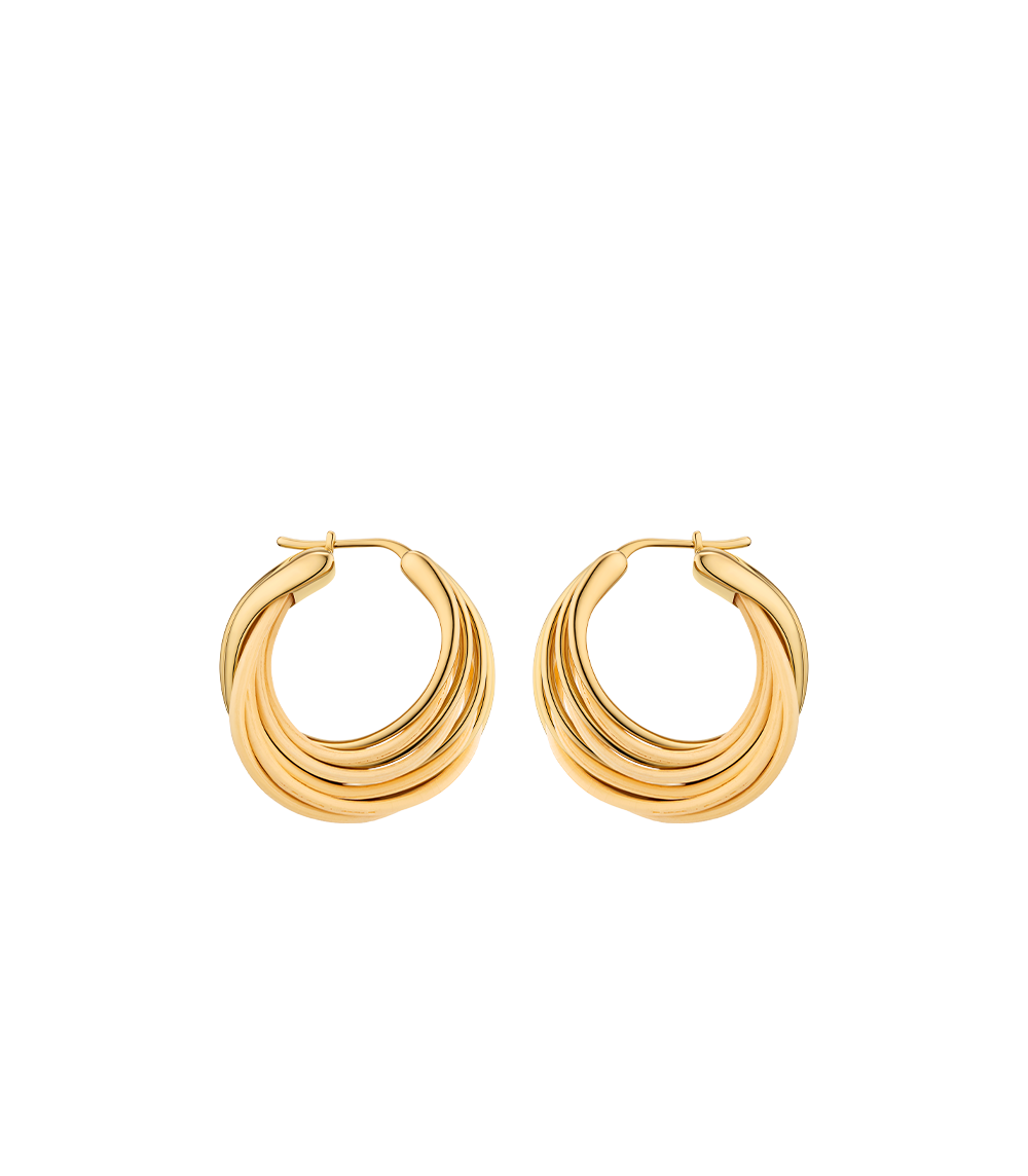 Rozo Hoop Earrings - Rattan