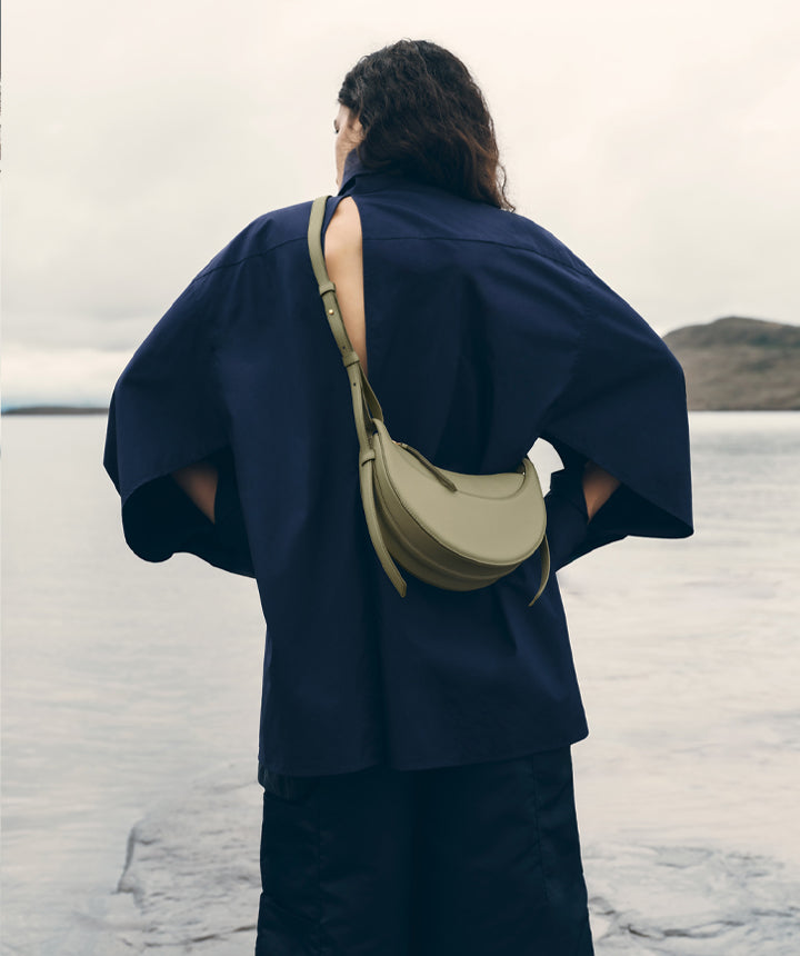 Numéro Dix — Lime Green Textured Leather